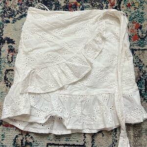 Princess Polly White Eyelet Skirt